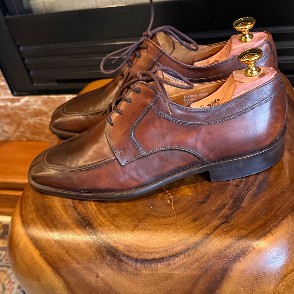 Bostonian Brown Leather Italian made Derby/ 9.5 - Picture 8 of 10